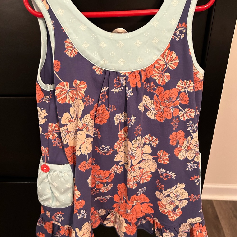 Matilda Jane Floral Sleeveless Dress with Pocket NWOT